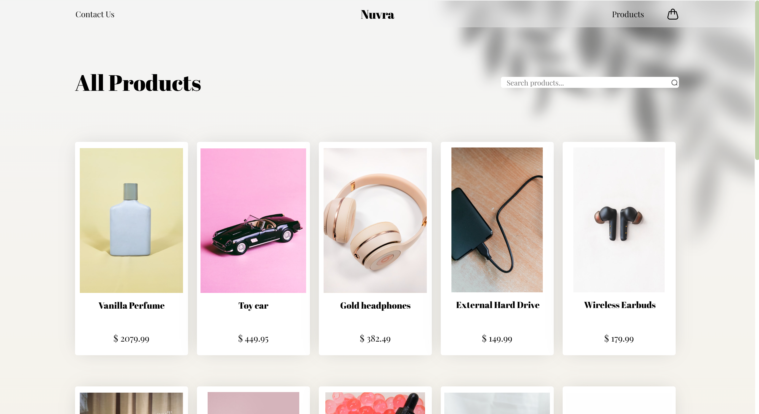 A Screenshot of the PC version of a website called 'Crazy Plant Lady', featuring all blog posts, with the possibility to search for blogs, and filter through them.